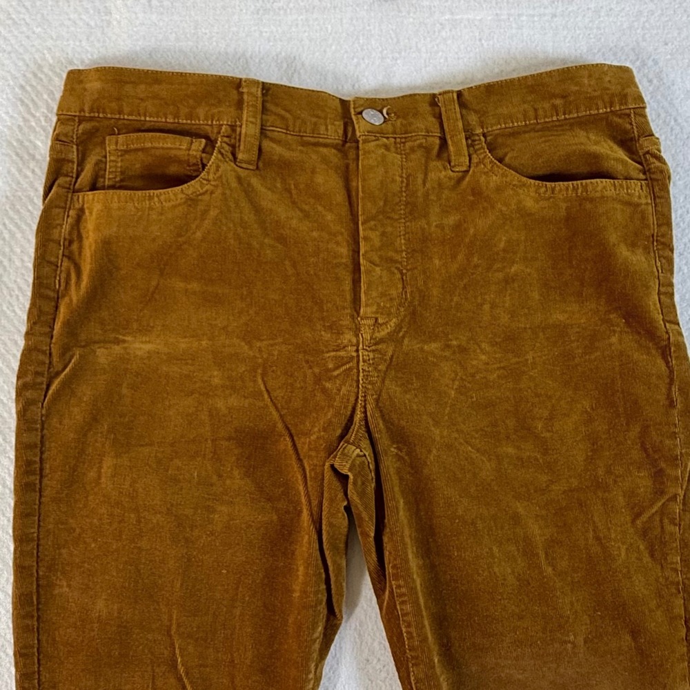 J Crew Corduroy Pants Mens 34x27 (actual) Re-Imagined Slim Fit Tobacco Brown